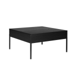 Ława Riva 90 cm z 2 szufladami i metalowymi nogami w nowoczesnym stylu do salonu