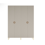 Szafa Milano 180 cm w kolorze kaszmiru z szufladami do sypialni, garderoby