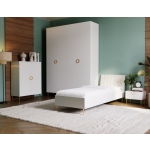 Szafa Milano 180 cm w kolorze kaszmiru z szufladami do sypialni, garderoby