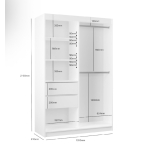 Szafa przesuwna Fresh 120 cm minimalistyczna