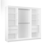 Szafa przesuwna Fresh 240 cm minimalistyczna trzydrzwiowa