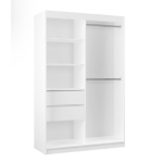 Szafa przesuwna Marti 120 cm lustrem lamele pionowe