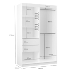 Szafa przesuwna Dafne II 120 cm z lustrem