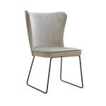 Krzesło tapicerowane Monte na metalowych nogach