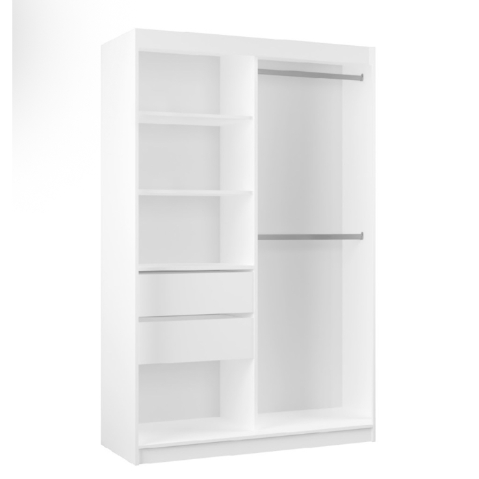 Szafa przesuwna Kylie II 120 cm z lustrem szprosami