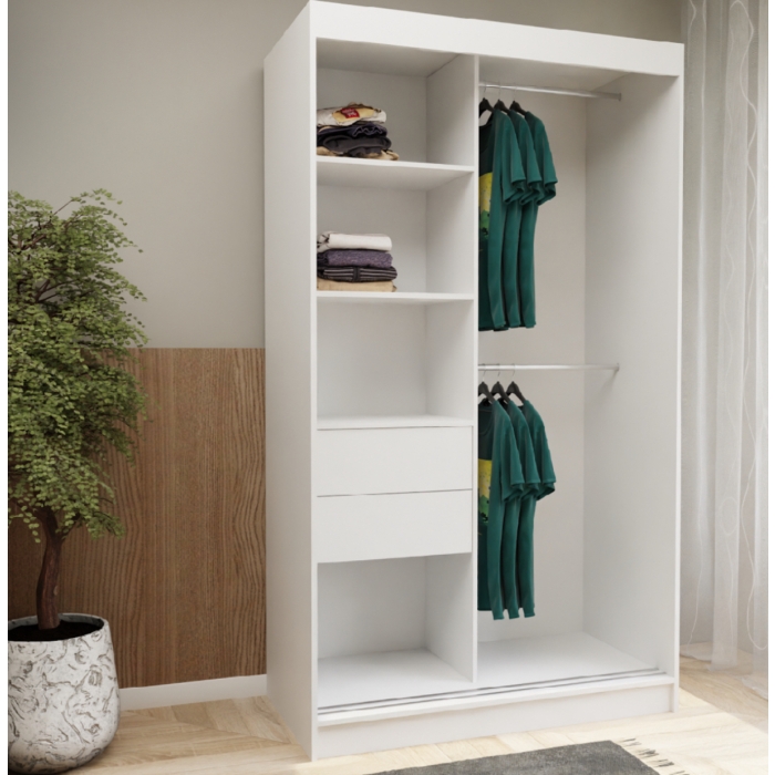 Szafa przesuwna Fason 120 cm z lustrem