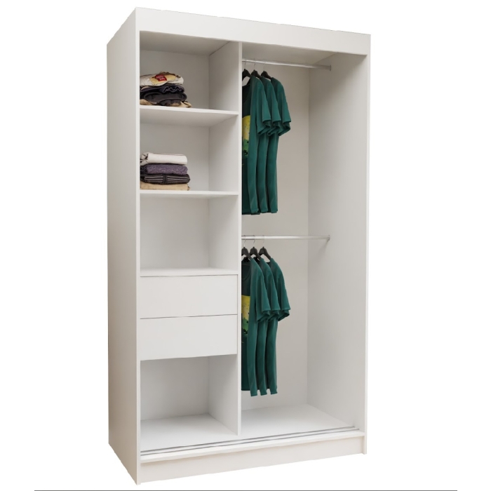 Szafa przesuwna Vivat 120 cm szkło lacobel połysk