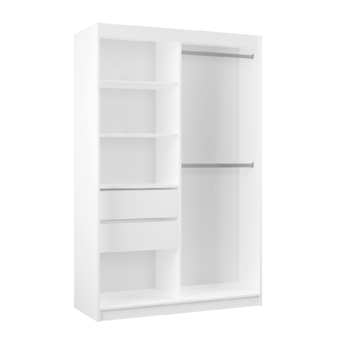 Szafa przesuwna Vivat 120 cm szkło lacobel połysk