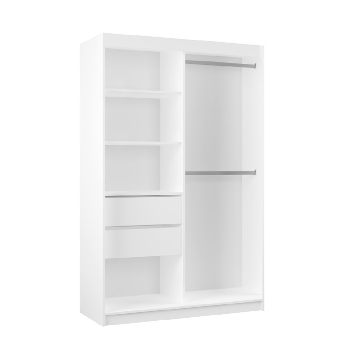 Szafa przesuwna Dafne 120 cm fronty lustrzane z lustrem