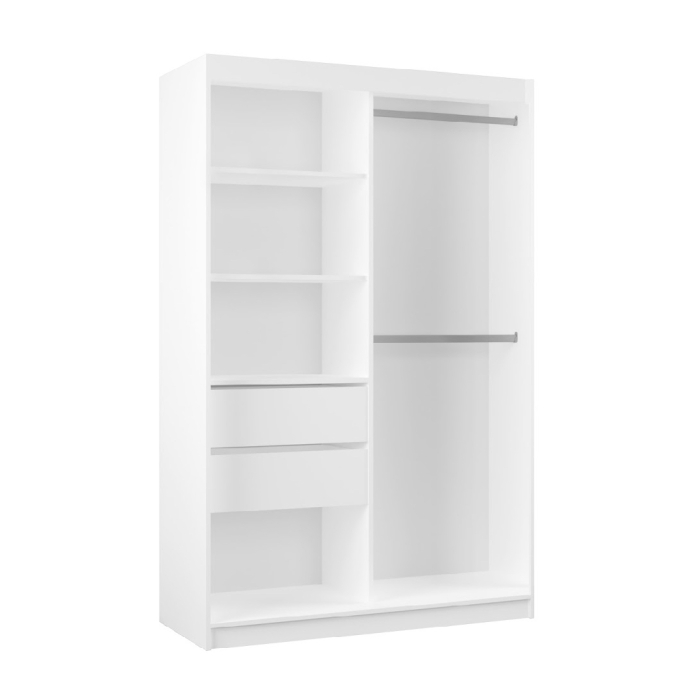 Szafa przesuwna Kylie 120 cm z lustrem szprosami