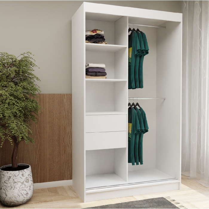 Szafa przesuwna Zone 120 cm z lustrem