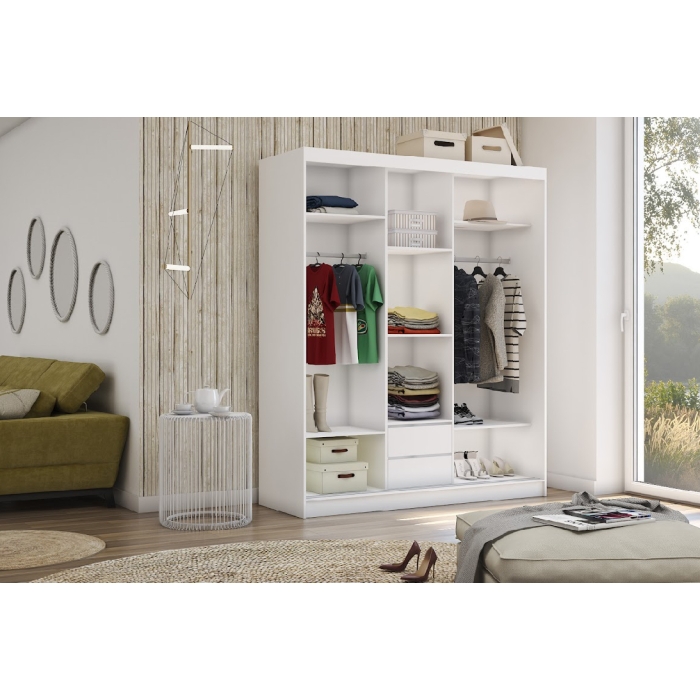 Szafa przesuwna Fason 180 cm z lustrem