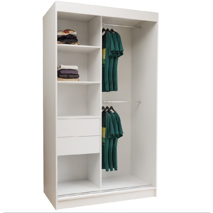 Szafa przesuwna Fason II 120 cm z lustrem