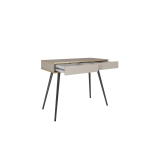 Toaletka / Konsola GROOVE T102 Beż – 2 szuflady, ryflowane fronty