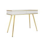 Toaletka / Konsola GROOVE T102 Beż – 2 szuflady, ryflowane fronty