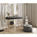 Toaletka / Konsola GROOVE T102 Beż – 2 szuflady, ryflowane fronty