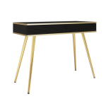 Toaletka / Konsola GROOVE T102 Beż – 2 szuflady, ryflowane fronty