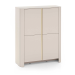 Komoda SOFT EDGE K103 – 4 szafki z półkami (Kaszmir / Dąb Vicenza)
