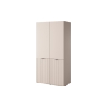 Zestaw Szaf NOVA FLUTE 202 – kaszmir, drążki + półki, ramka aluminiowa