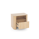 Stolik nocny SOFT EDGE 52 Kaszmir – wnęka + szuflada