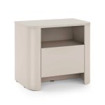 Stolik nocny SOFT EDGE 52 Kaszmir – wnęka + szuflada