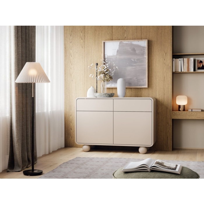 Komoda NORDIC BALL KSZ108 Kaszmir – 2 szafki + 2 szuflady