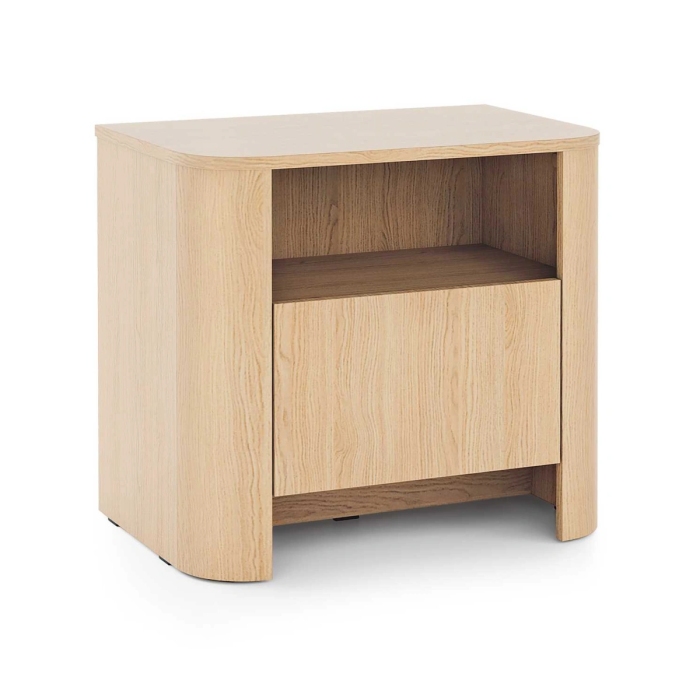 Stolik nocny SOFT EDGE 52 Kaszmir – wnęka + szuflada