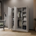 Szafa modułowa LALA w kolorach biały / czarny / kaszmir – do wyboru szerokość 100, 150 lub 200 cm