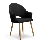 Krzesło tapicerowane GOOD velvet nowoczesne jadalnia salon