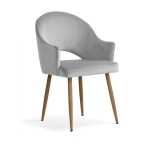 Krzesło tapicerowane GOOD velvet nowoczesne jadalnia salon