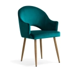 Krzesło tapicerowane GOOD velvet nowoczesne jadalnia salon