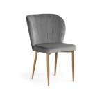 Krzesło tapicerowane Mell stylowe muszelka