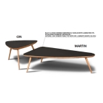 Komplet stolików kawowych Cin & Martin zestaw do salonu industrialny loftowy drewno