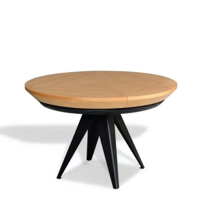 Stół okrągły Kiwi lofotwy dębowy salon jadalnia