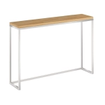 Konsola Lilia minimalistyczna drewno lite metalowa loftowa