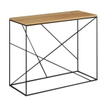 Konsola Pająk metalowa lofotwa designerska industrialna drewno lite