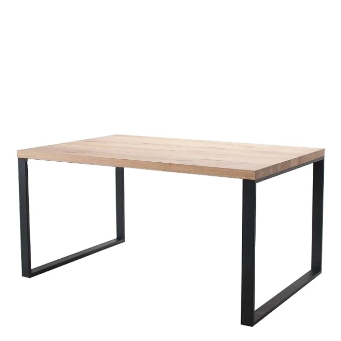 Stół Libo II drewno lite metal pod wymiar loftowy industrialny