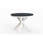 Stół okrągły rozkładany AVERO – kolor kaszmir, nowoczesny design, funkcja rozkładania do 180 cm