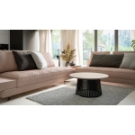Stolik kawowy okrągły SOPHIA 90 cm - kaszmir, elegancki