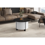 Ława Okrągła ARMONI 80 cm – Nowoczesny Stolik Kawowy z Designerską Podstawą