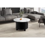 Ława Okrągła ARMONI 80 cm – Nowoczesny Stolik Kawowy z Designerską Podstawą
