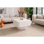 Ława FIORA 80x80 cm – Elegancka ława kwadratowa z zaoblonymi krawędziami | Nowoczesny design Amore Colore