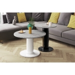Ława okrągła MODENA 60 cm – nowoczesny stolik kawowy z designerską podstawą