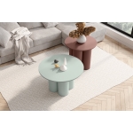 Ława MONTE – Nowoczesne ławy okrągłe 66 cm i 80 cm z matowym blatem | Amore Colore
