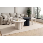 Ława MONTE – Nowoczesne ławy okrągłe 66 cm i 80 cm z matowym blatem | Amore Colore