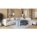 Ława MONTE – Nowoczesne ławy okrągłe 66 cm i 80 cm z matowym blatem | Amore Colore