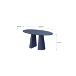 Stół okrągły CALVANO 160 cm – elegancja i nowoczesny design