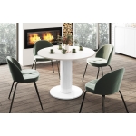 Stół Okrągły ORVIO Ø100 cm – Nowoczesny Design z Geometryczną Nogą