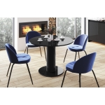 Stół Okrągły ORVIO Ø100 cm – Nowoczesny Design z Geometryczną Nogą