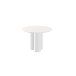 Stół okrągły RAVERO – nowoczesny design, średnica 100 cm, 3 kolumnowe nogi